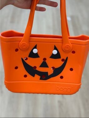 Bogg Bag pumpkin tote bag